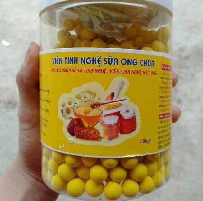 VIÊN TINH NGHỆ MẬT ONG HỘP 500G