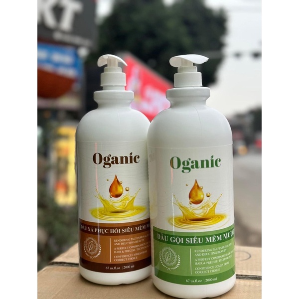 COMBO GỘI XẢ OGANIC 2000ml