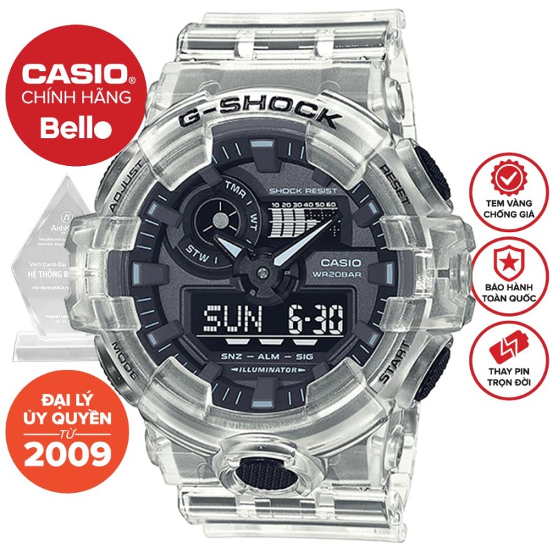 Đồng hồ Casio G-Shock Nam GA-700SKE-7ADR bảo hành chính hãng 5 năm - Pin trọn đời