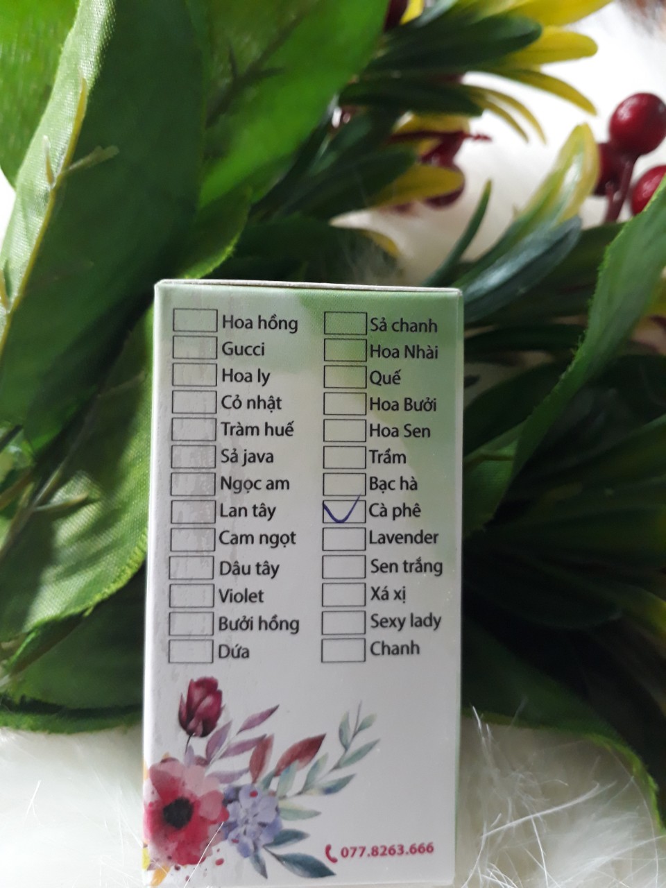 Tinh dầu thơm treo xe hương Cafe Đen