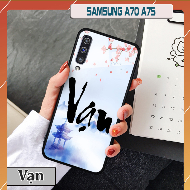 Ốp lưng Samsung Galaxy A70 in 3D chữ thư pháp