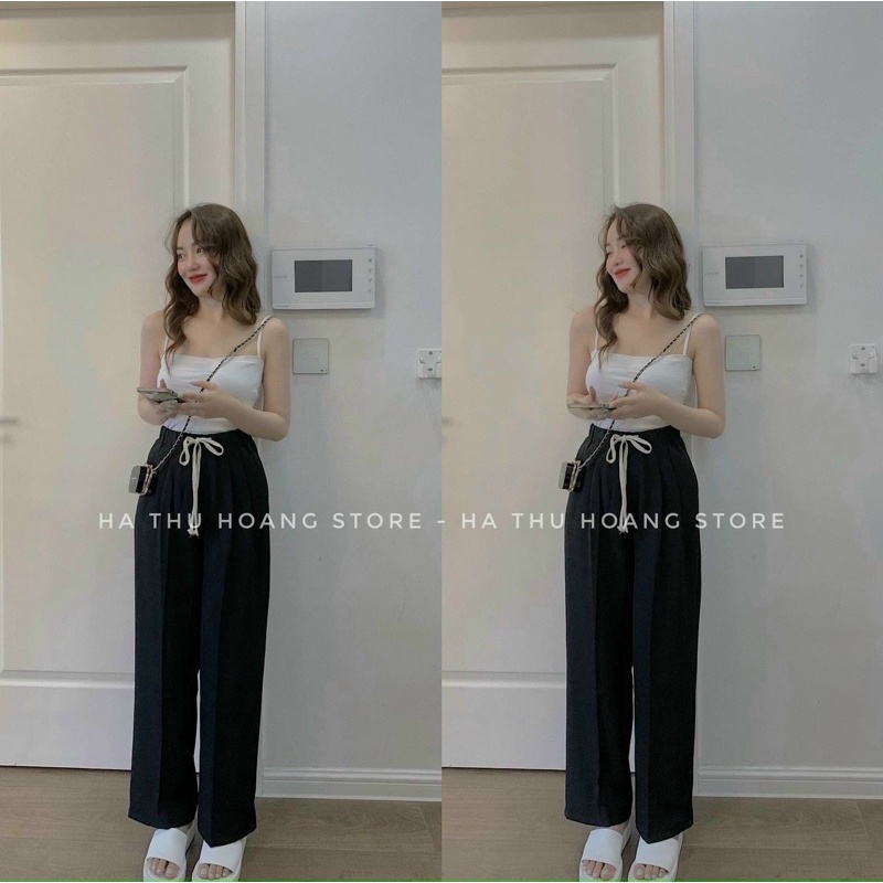 Quần ống rộng cạp chun mã mới(56)/ chất vải ruby xuất hàn cao cấp