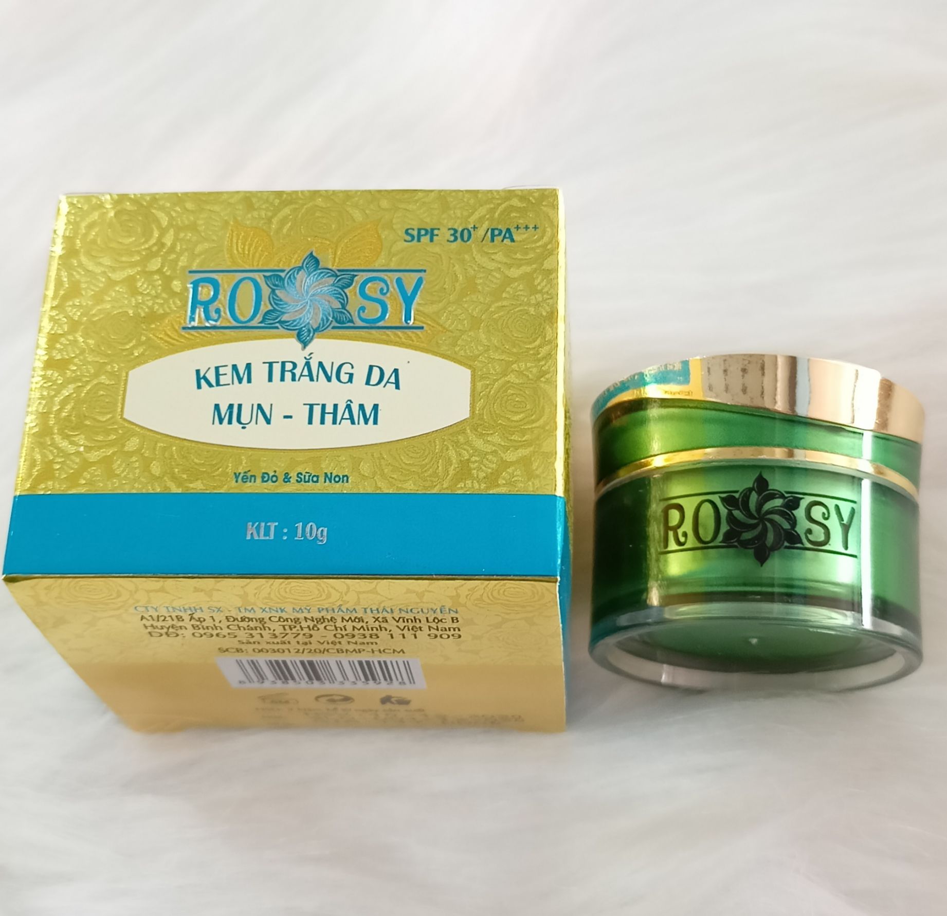 [HCM]kem ROSY dưỡng trắng da ngừa mụn thâm yến đỏ&sữa non
