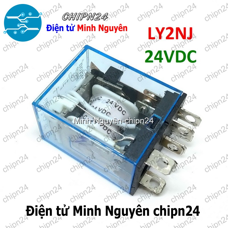 [1 con] (F86.T) Relay kiếng 8 chân 10A 24VDC (LY2NJ LY2N-J JQX-13F)