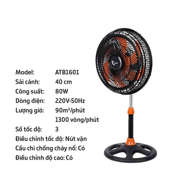Quạt lửng Turbo Asia ATB1601 ( Tặng cọ sơn Thanh Bình)