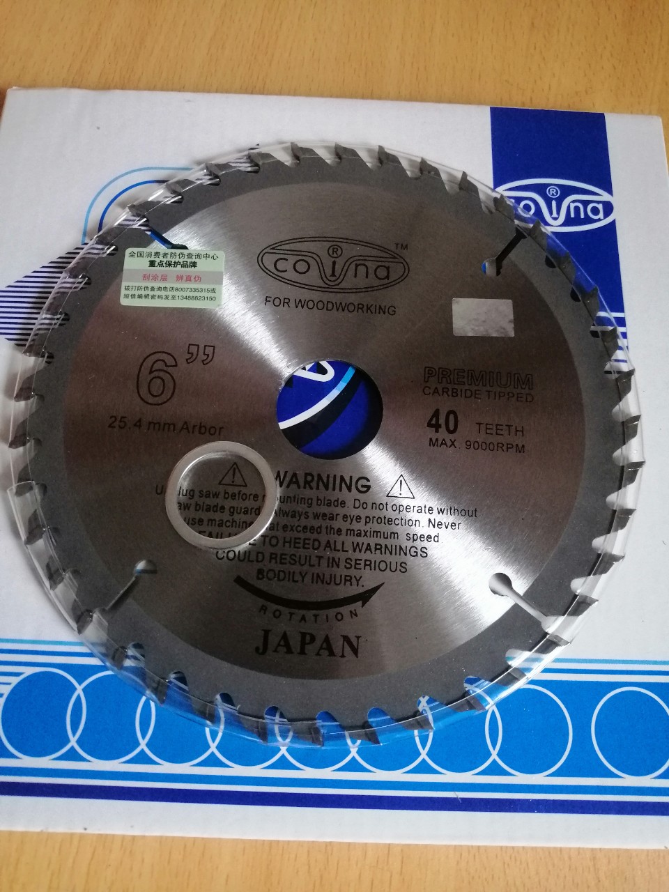 Lưỡi cưa gỗ 150mm 40 răng covina