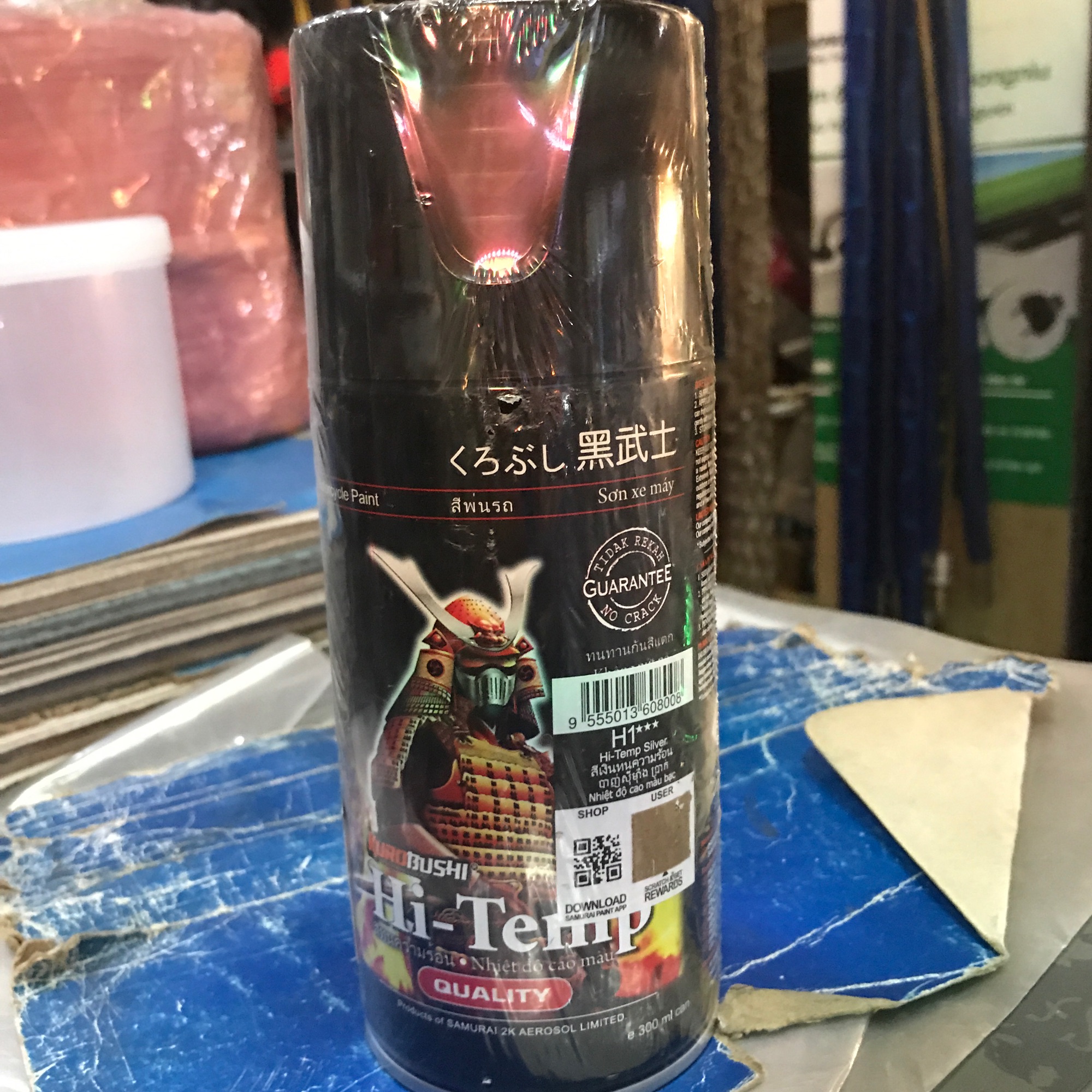 [HCM]Sơn chịu nhiệt Samurai H1 - màu bạc