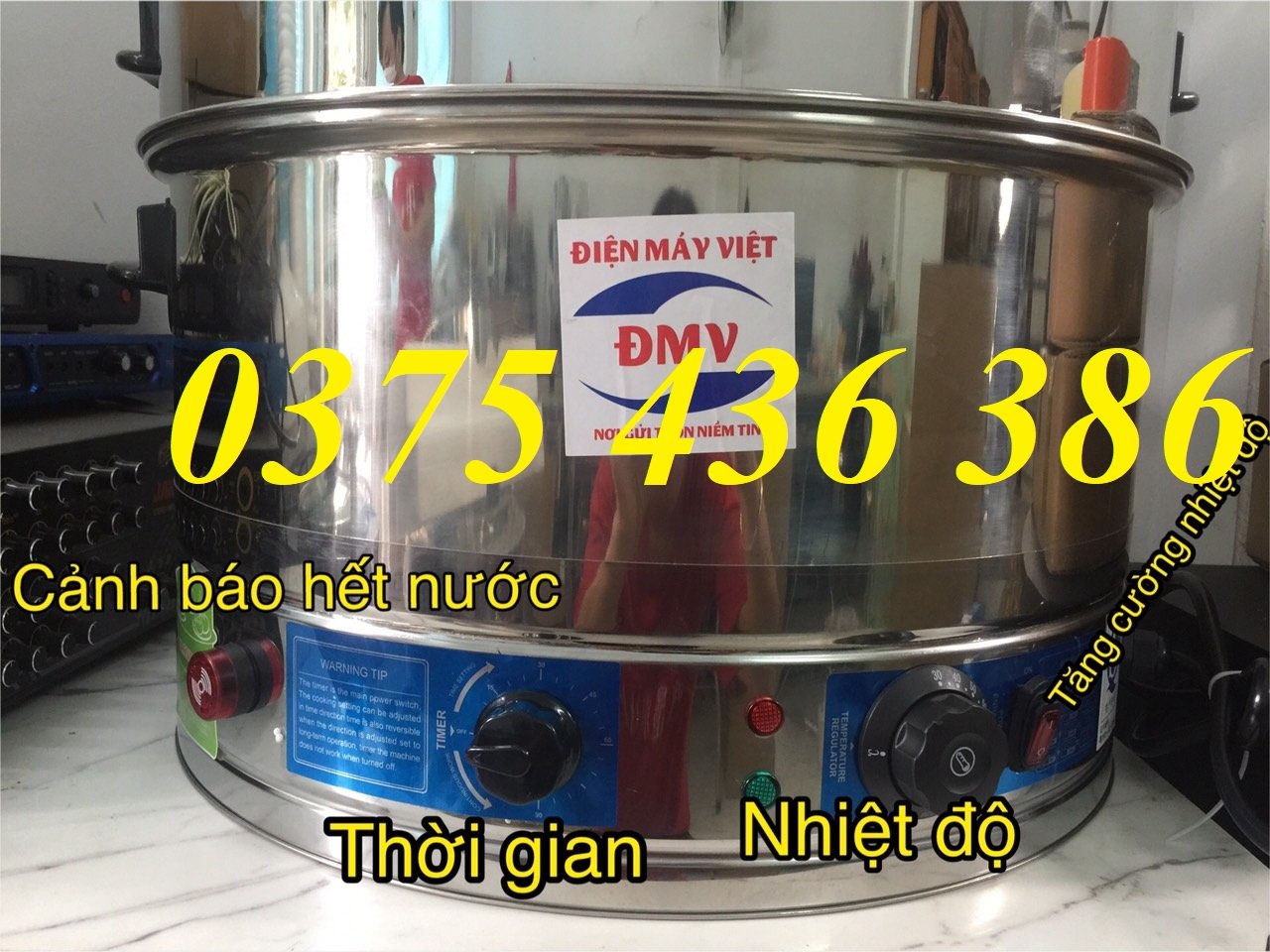 Nồi hấp đa năng 3 tầng chạy điện