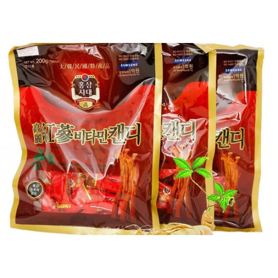 Combo 5 Gói Kẹo Sâm Hàn Quốc 200Gram