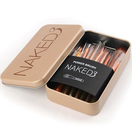 [HCM]Bộ Cọ Trang Điểm Naked 12 Cây Lông Mềm