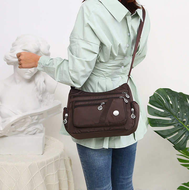 Túi đeo chéo nữ vải dù chống thấm nước size 28cm
