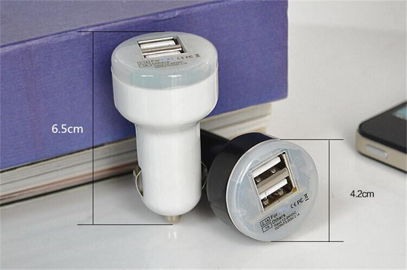 Củ sạc 2 cổng USB cho xe hơi, ô tô.
