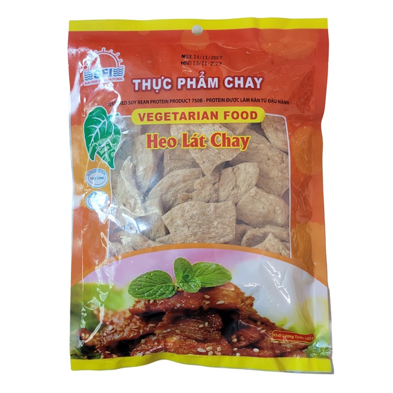 Túi 100gr Heo lát chay thực phẩm chay từ đậu nành