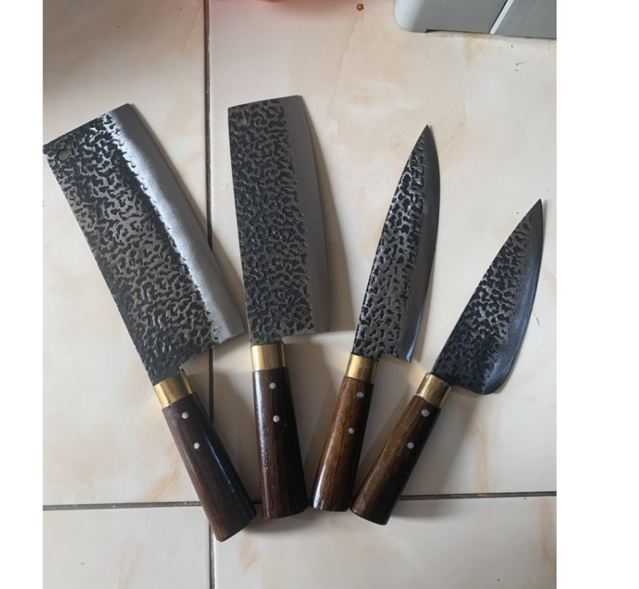 Bộ dao 4 món hàng chuẩn Nhíp ô tô