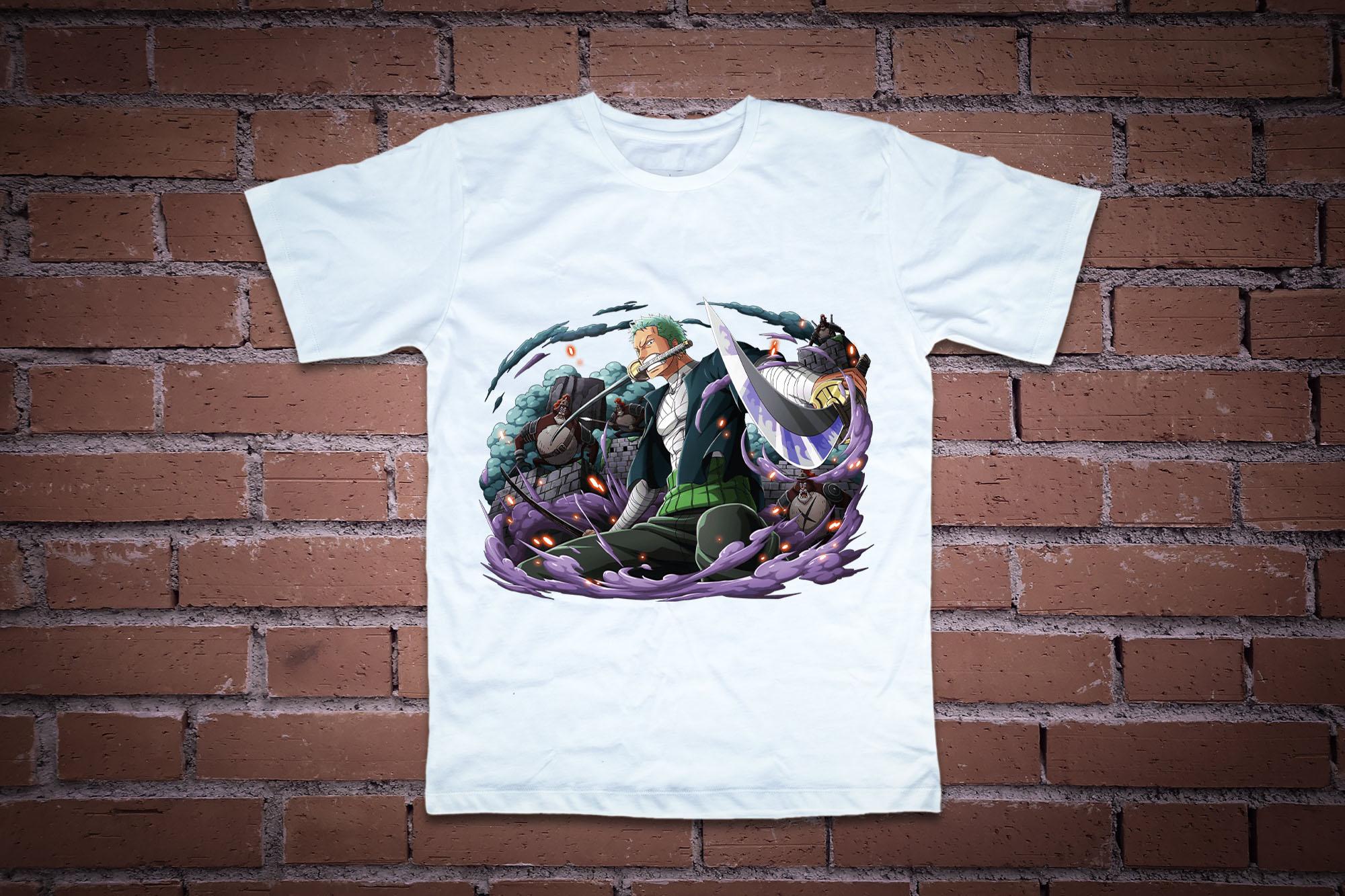 [HCM]Áo thun nam in hình Zoro haki vũ trang