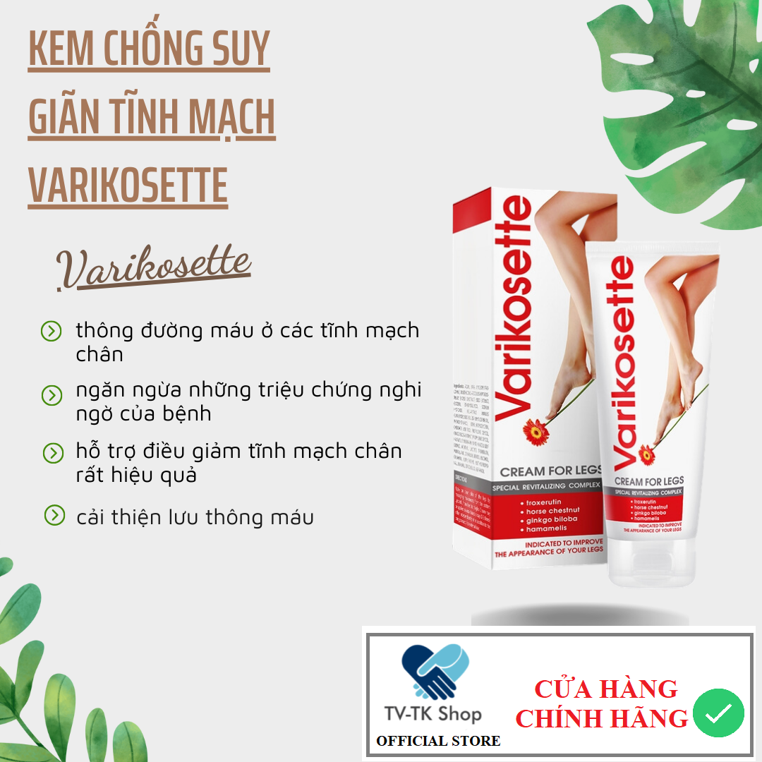 Kem Giãn Tĩnh Mạch Varikosette 75ml - Nhập Khẩu Nga