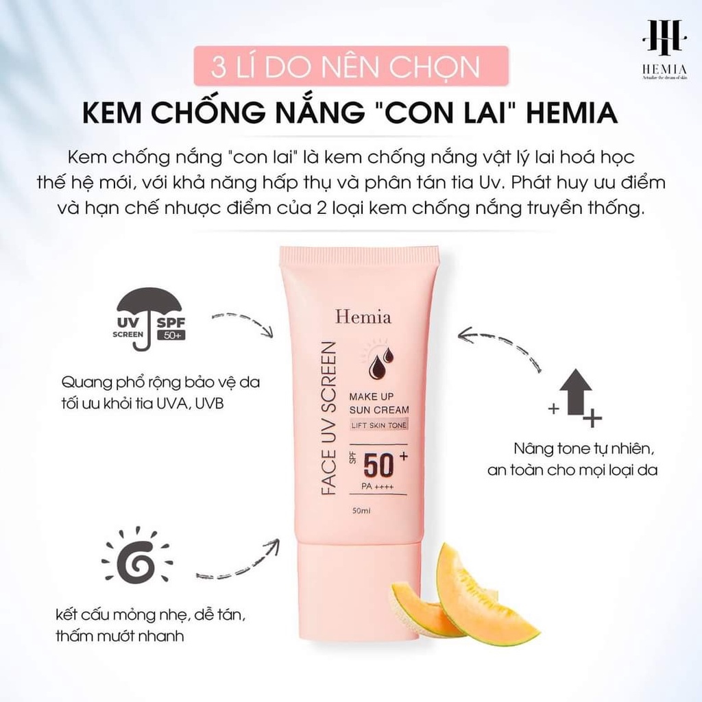 Kem chống nắng Hemia 50ml