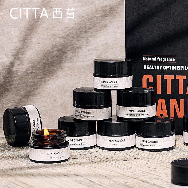 [HCM]Nến thơm cao cấp Citta Mini Candles (16 mùi lựa chọn) | Nến Thơm Lá Xanh