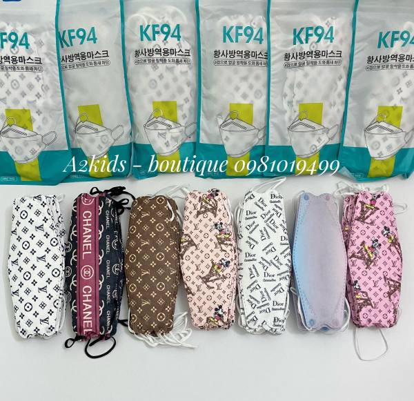 Khẩu trang KF94 phong cách Hàn Quốc họa tiết Thời trang đạt chuẩn quốc tế (Túi 10 cái) nhập khẩu