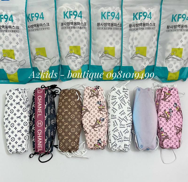 Khẩu trang KF94 phong cách Hàn Quốc họa tiết Thời trang đạt chuẩn quốc tế (Túi 10 cái)