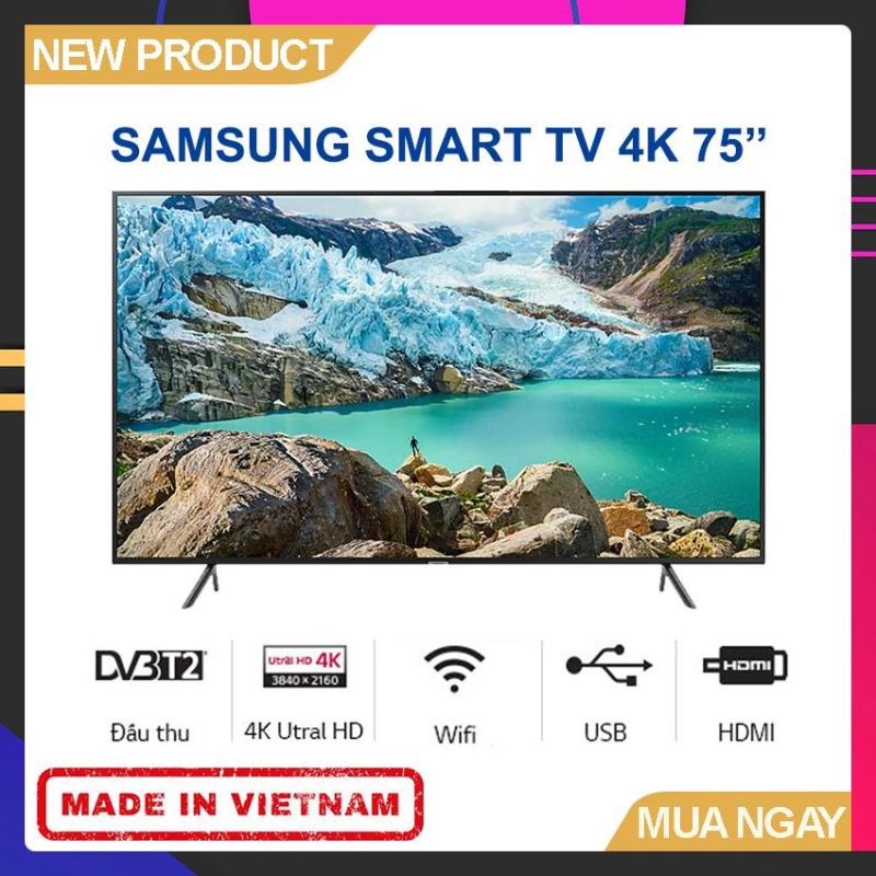 Smart TV Samsung 75 inch UHD 4K - Model 75RU7100 Bộ xử lý UHD Processor, UHD Dimming, Bluetooth, Youtube - Bảo Hành 2 Năm chính hãng