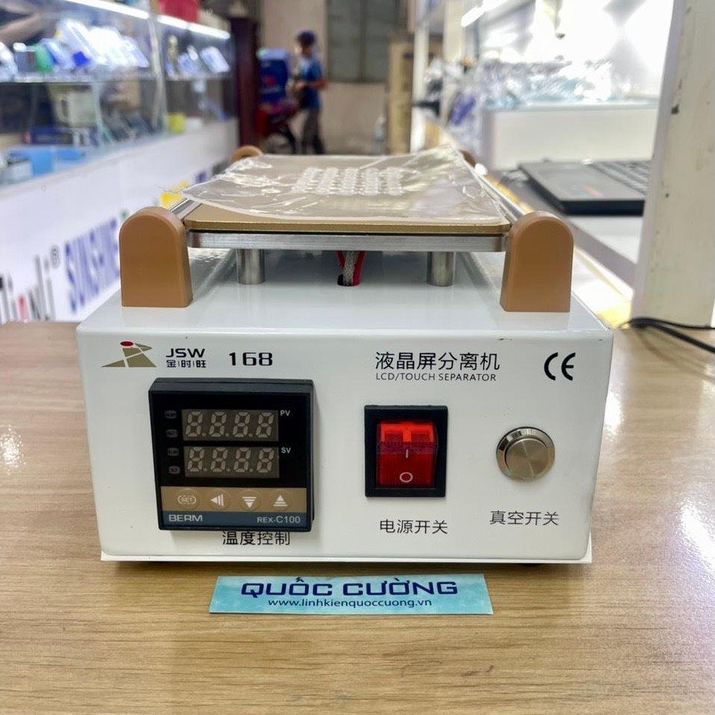 Máy cắt kính 7in Jin Shiwang 168 (nhiệt kèm hút)