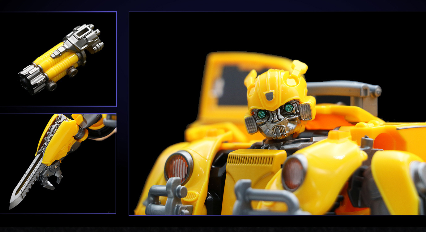 Mô hình transformer black mamba figure bumblebee h6001-3 studio se oversize bmb 21cm