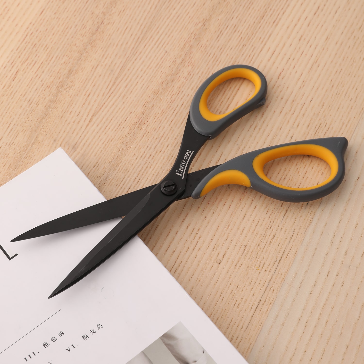 Kéo văn phòng 210mm DELI - màu Xám - 1 chiếc - E77757
