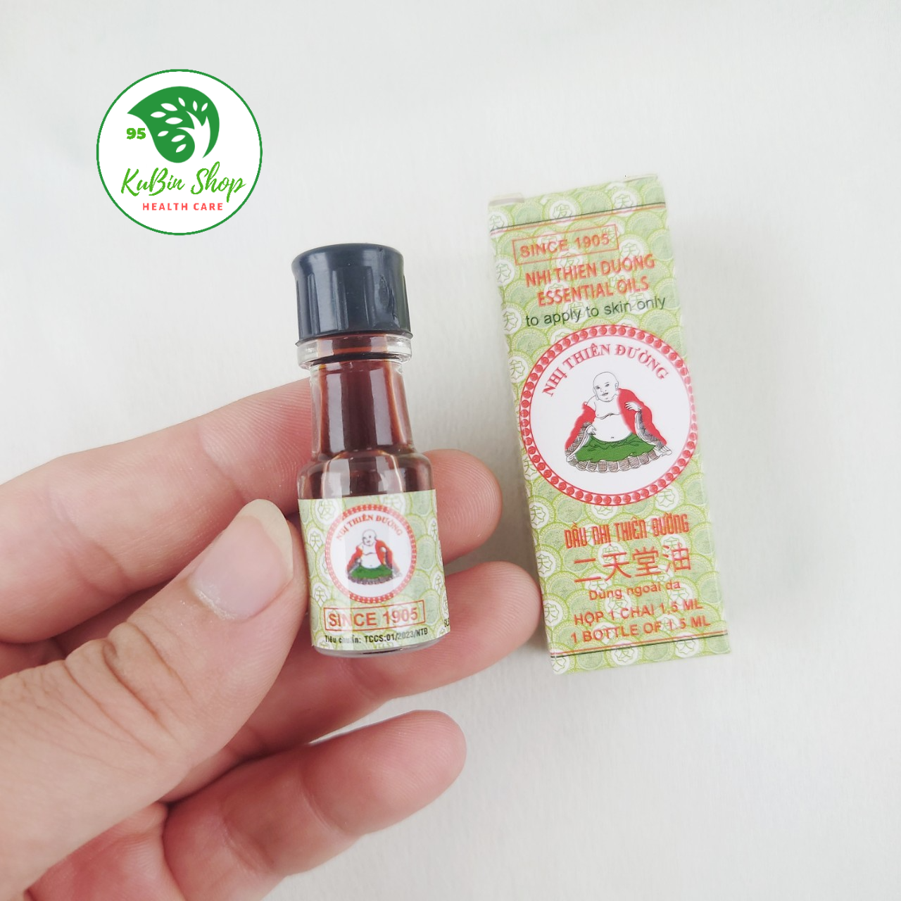 Dầu Gió Nhị Thiên Đường chai 1.5ml