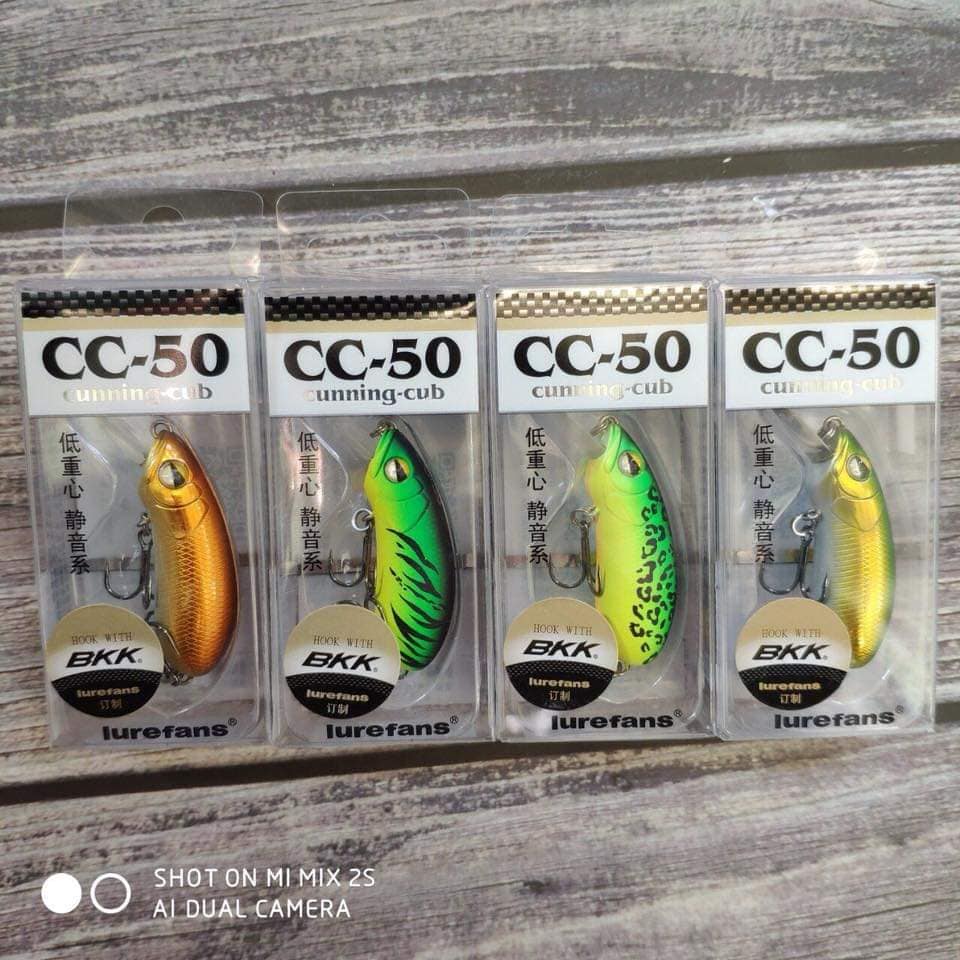 mồi câu lóc cc50 lure fan