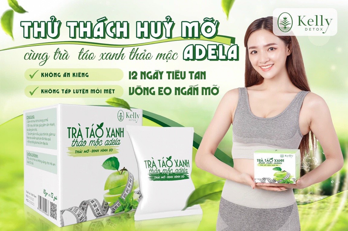 Hướng dẫn sử dụng Trà Táo Xanh Giảm Cân Kelly hiệu quả
