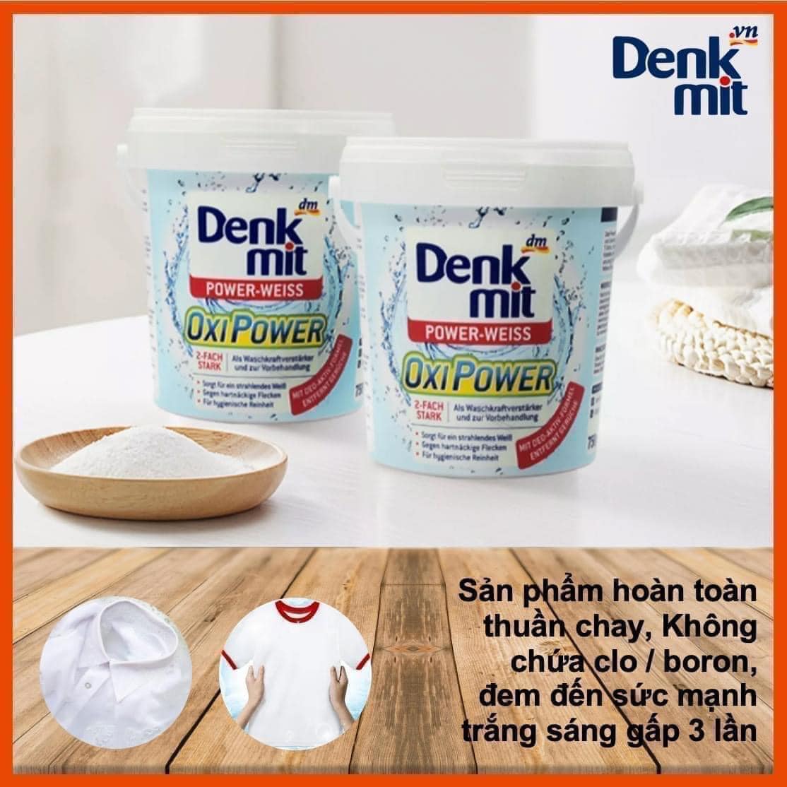Bột Tẩy Trắng Quần Áo Denkmit Chuẩn hàng Đức