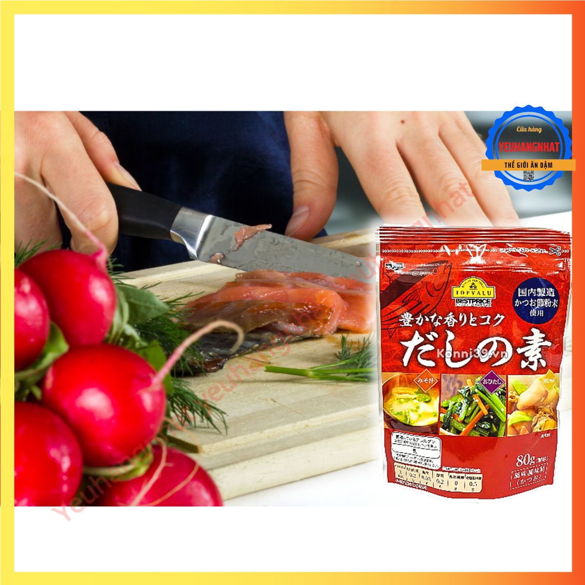 [HCM] Hạt nêm cá ngừ Topvalu 80G Nhật Bản