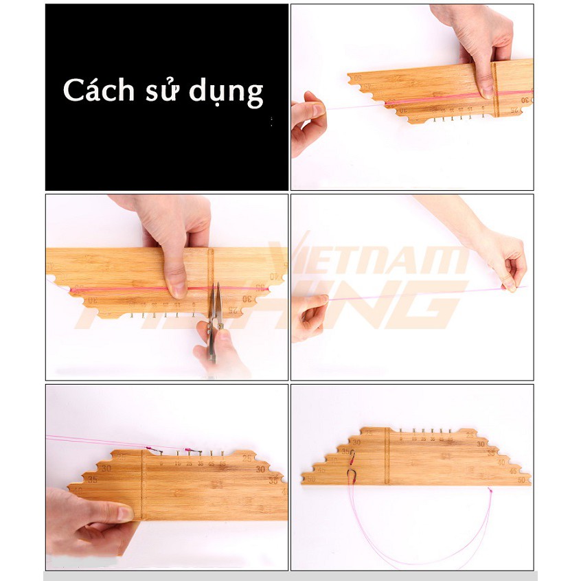 Thước Gỗ Làm Thẻo Câu Đài Handing 35-50cm -