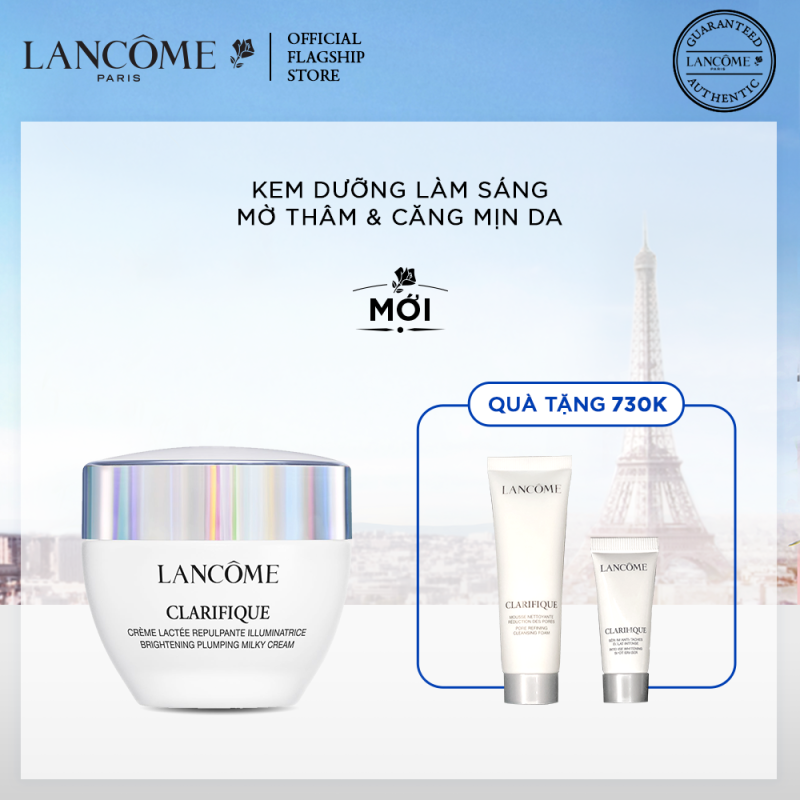 Kem dưỡng làm sáng, mờ thâm và căng mịn da Lancome Clarifique Brightening Milky Cream 50ml giá rẻ