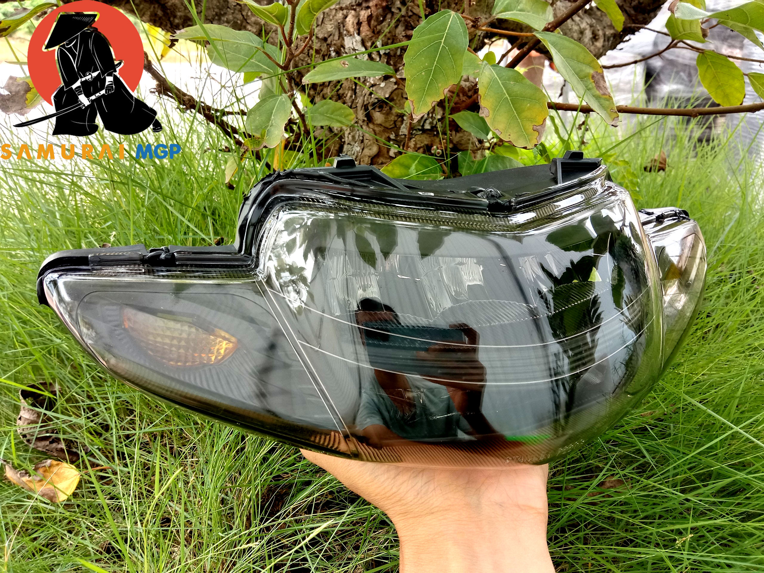 Two-layer small wave LED headlight, ZX, wave Alpha.