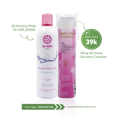Xịt khoáng Pháp Dr HER_400ML