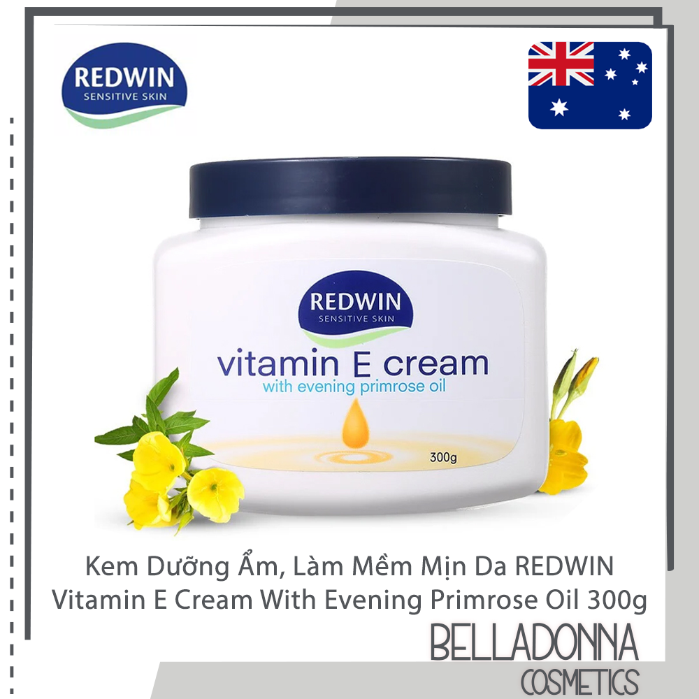 [HCM] Kem Dưỡng Ẩm, Làm Mềm Mịn Da REDWIN Vitamin E Cream With Evening Primrose Oil 300g