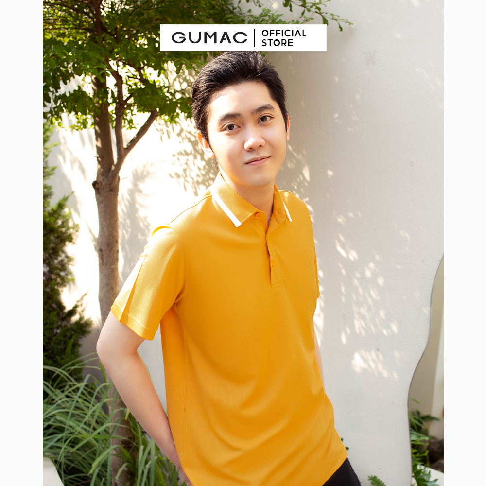 [15 - 17.5 | TẶNG QUÀ đơn từ 499K] Áo polo nam GUMAC ATNC01005 phối cổ