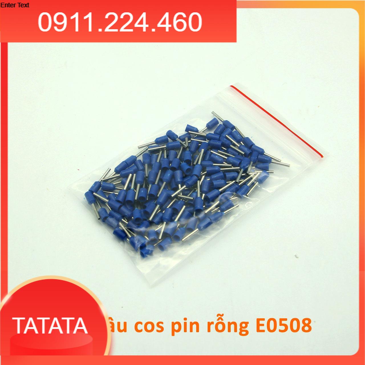 100 cái đầu cos pin rỗng các cỡ