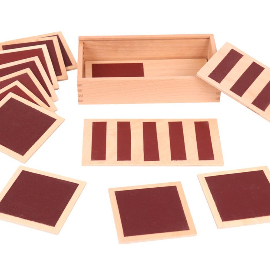 Tấm xúc giác Montessori - Rough & Smooth Boards with Box