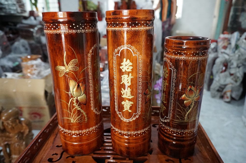 Ống nhang gỗ cao cấp cao 25cm