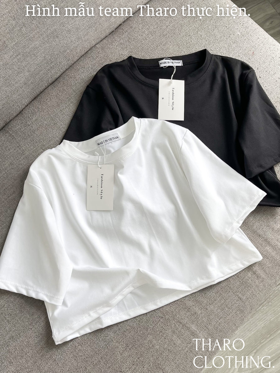 Áo Thun Tay Ngắn Basic, Dáng Croptop - Tharo Clothing [AO00133]