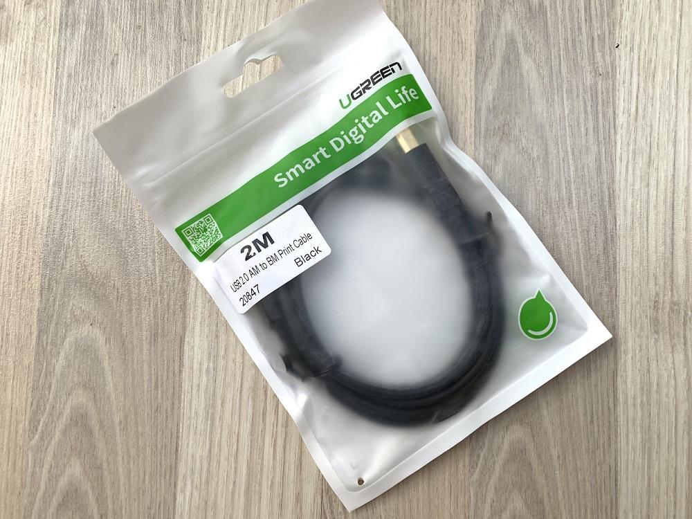 Cáp Máy In USB 2.0 dài 2M, màu đen Ugreen 20847
