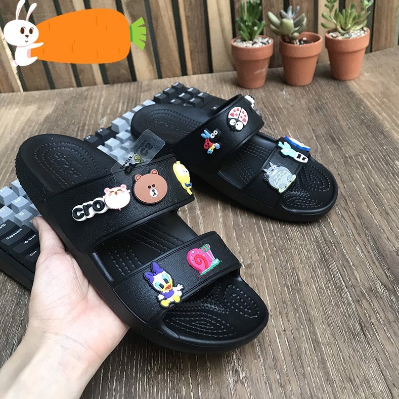 Dép cross 2 Quai tặng kèm 12 sticker