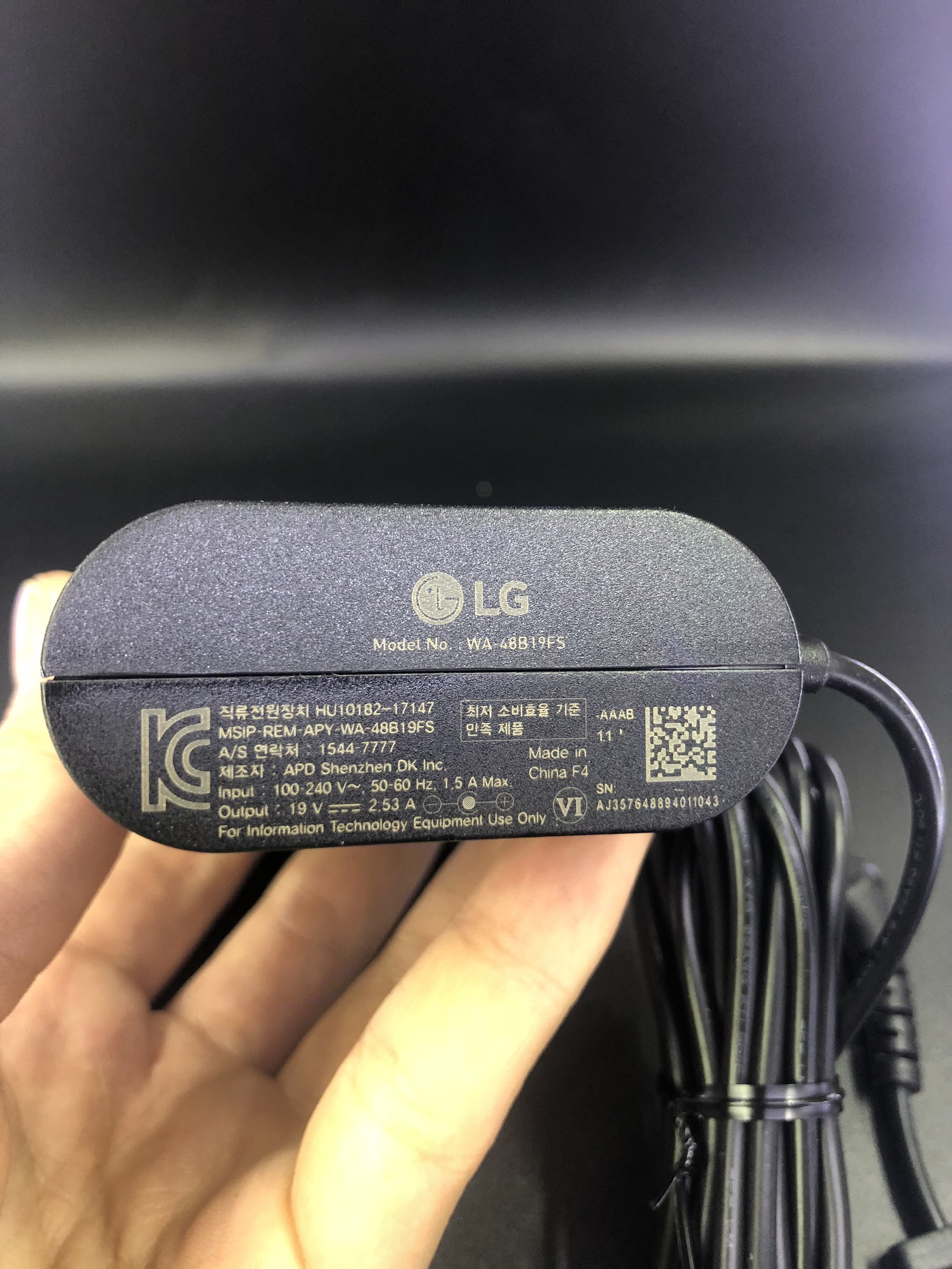 Sạc laptop LG Gram 13",14",15",17" 19V 2.53A