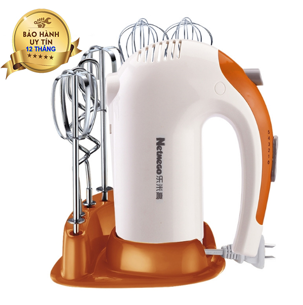 Máy trộn bột bánh mì, Máy trộn bột đa năng, Máy nhồi bột bear - Máy Đánh Trứng Cầm Tay Netmego N38D 300W, 5 Cấp Độ, Vận Hành Êm Ái - Bảo Hành 1 Đổi 1 bởi DMX