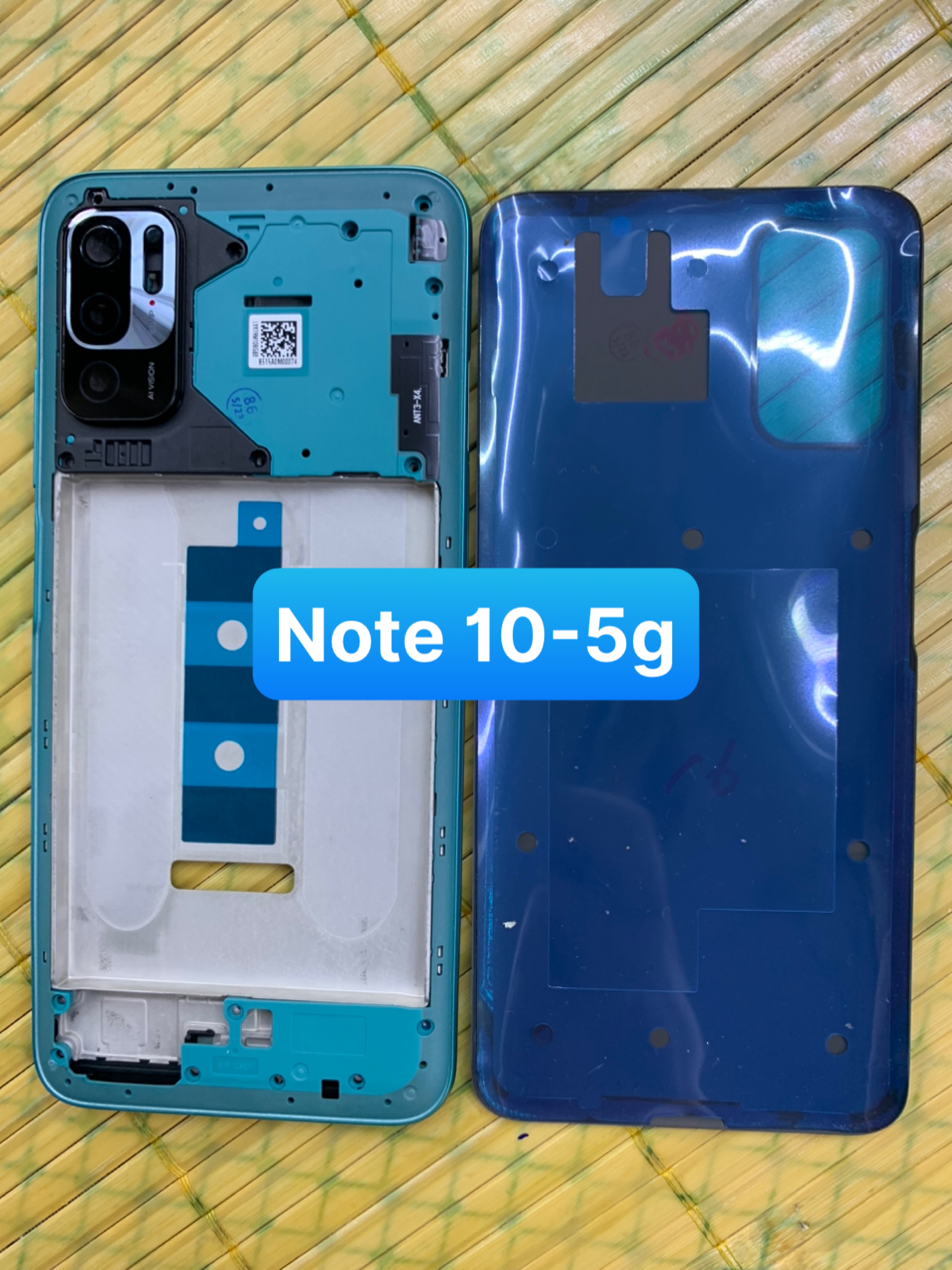 bộ vỏ xương điện thoại redmi note 10- 5G ( PHÍM BẤM,KÍNH CAMERA,LƯNG,SƯỜN)