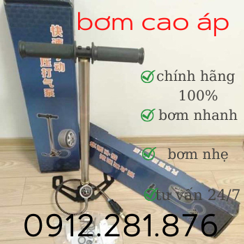 Bơm tay cao áp loại to, đồng hồ áp lực 50mpa, lọc ẩm to