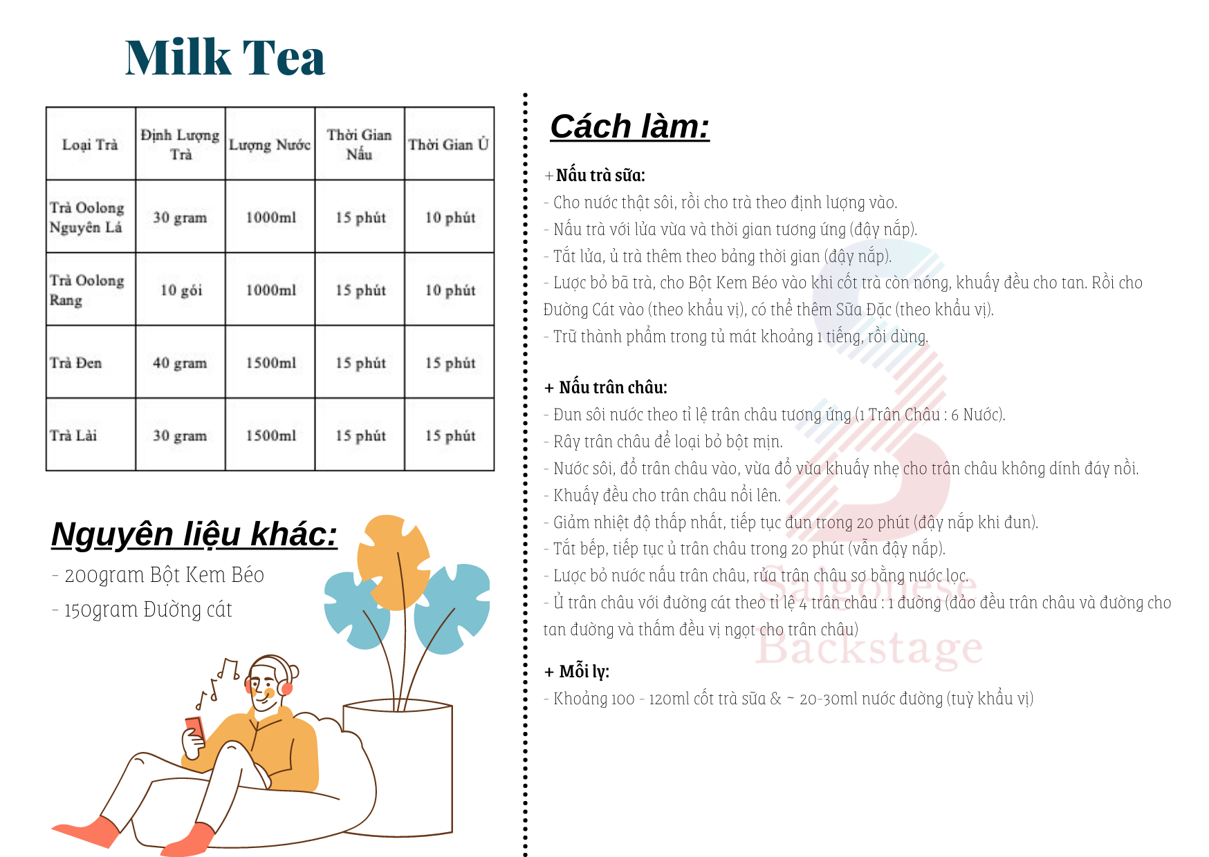 [HCM] SET TRÀ SỮA TRUYỀN THỐNG TỰ NẤU (6-8 người dùng)